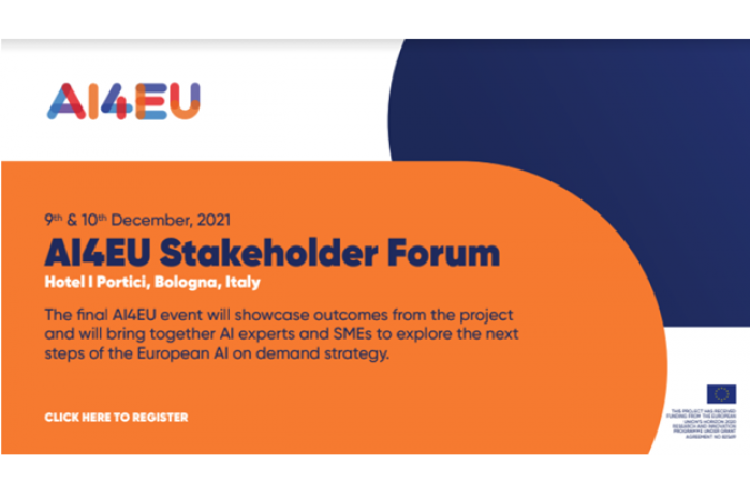 AI4EU Stakeholder Forum, 9-10 December 2021, Bologna, Italy